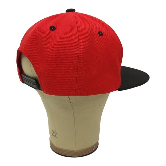 Ohio State Embroidered Logo Buckeyes Flat Short Brim Snapback Cap Baseball Hat - Picture 12 of 13